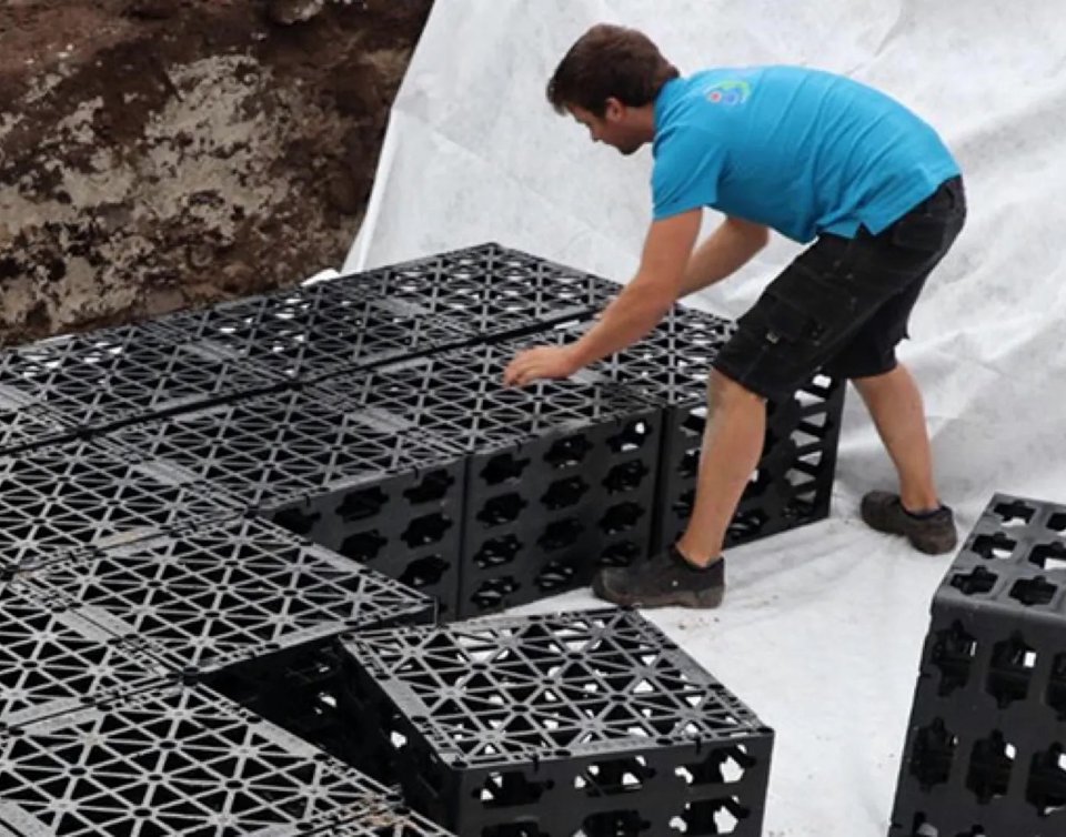 Infiltratiesysteem zelfbouw 600 liter