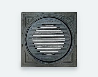GY deksel 50 × 50 cm, open, 400 mm